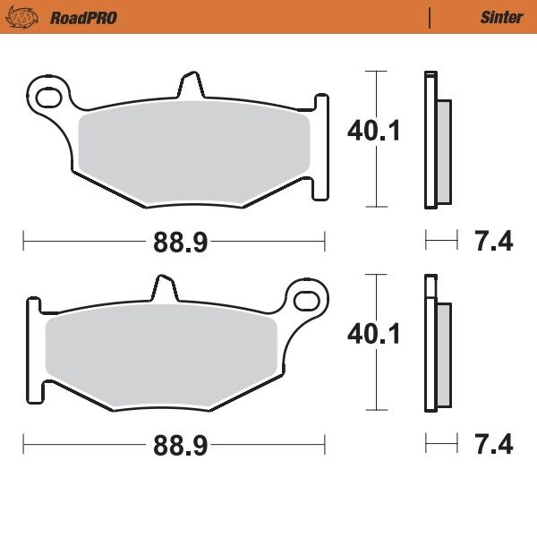 BRAKE PAD ROADPRO SINTER