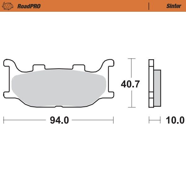 BRAKE PAD ROADPRO SINTER