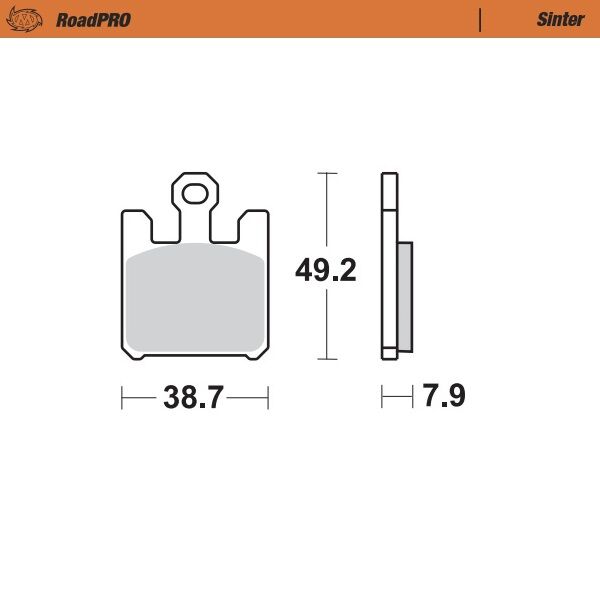 BRAKE PAD ROADPRO SINTER