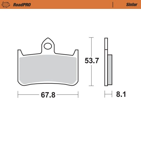 BRAKE PAD ROADPRO SINTER