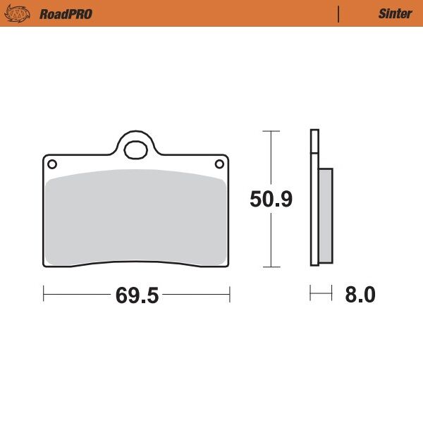 BRAKE PAD ROADPRO SINTER