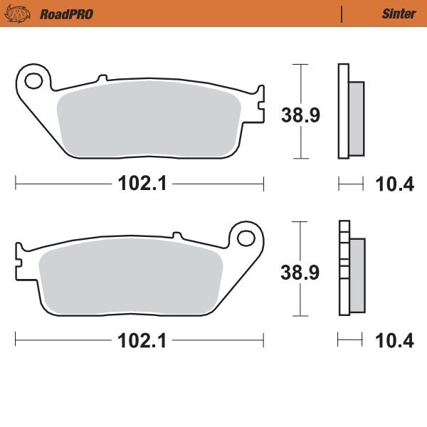 BRAKE PAD ROADPRO SINTER