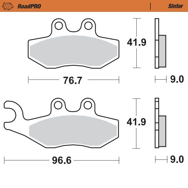 BRAKE PAD ROADPRO SINTER SCOOTER