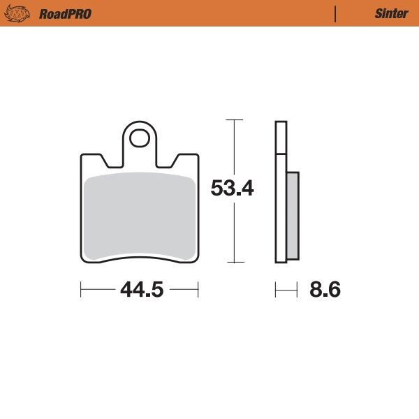 BRAKE PAD ROADPRO SINTER