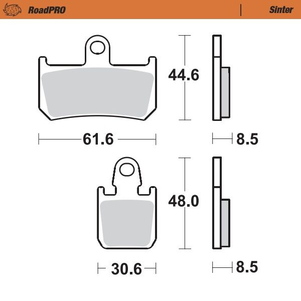 BRAKE PAD ROADPRO SINTER