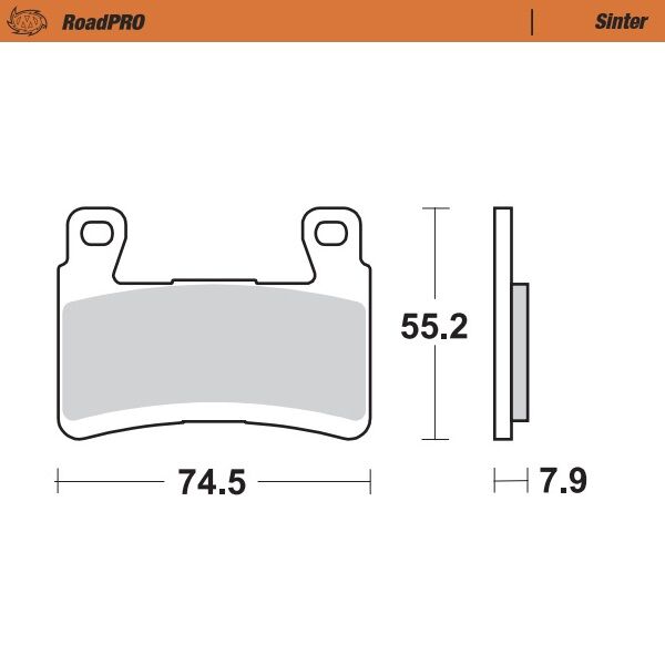 BRAKE PAD ROADPRO SINTER