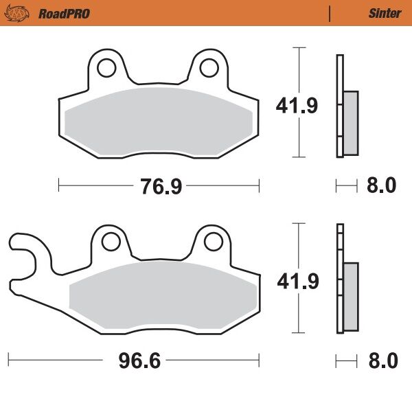 BRAKE PAD ROADPRO SINTER