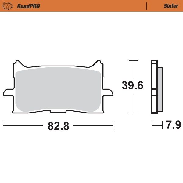 BRAKE PAD ROADPRO SINTER