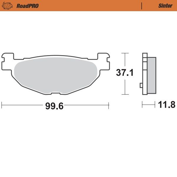 BRAKE PAD ROADPRO SINTER SCOOTER