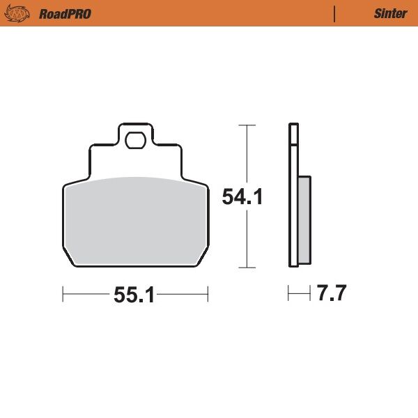BRAKE PAD ROADPRO SINTER SCOOTER