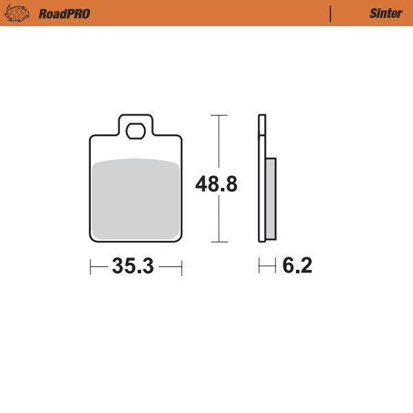 BRAKE PAD ROADPRO SINTER SCOOTER