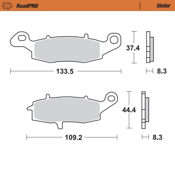 BRAKE PAD ROADPRO SINTER
