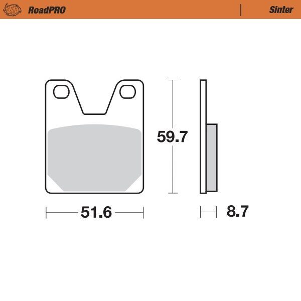 BRAKE PAD ROADPRO SINTER