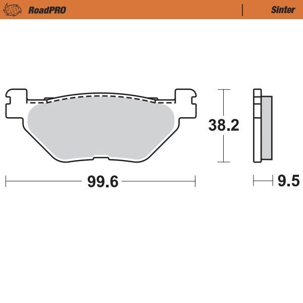 BRAKE PAD ROADPRO SINTER