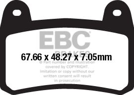 BRAKE PAD FA-HH SERIES SINTERED METAL