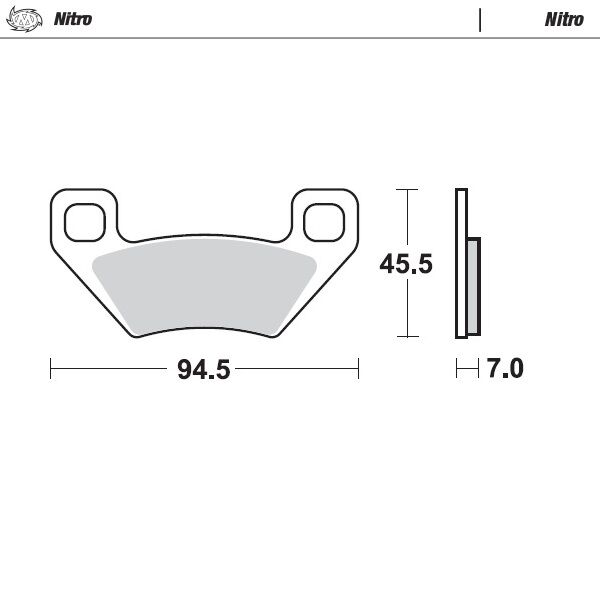 BRAKE PAD ATV NITRO