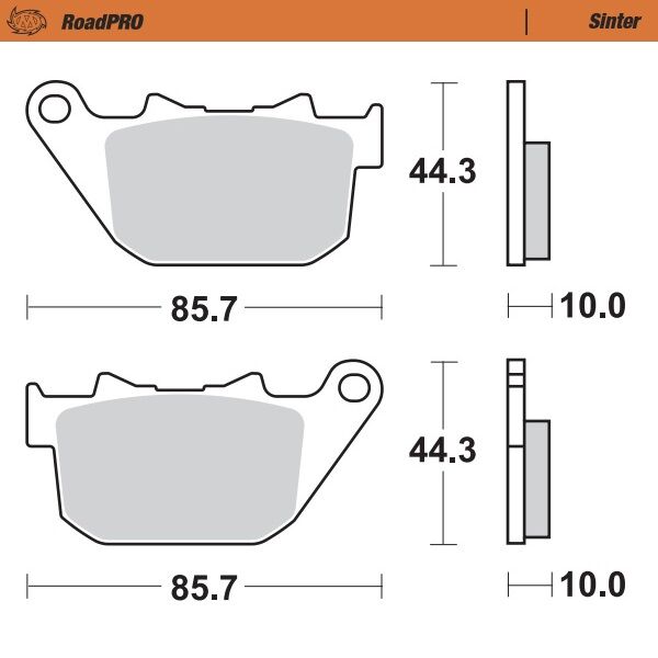 BRAKE PAD ROADPRO SINTER