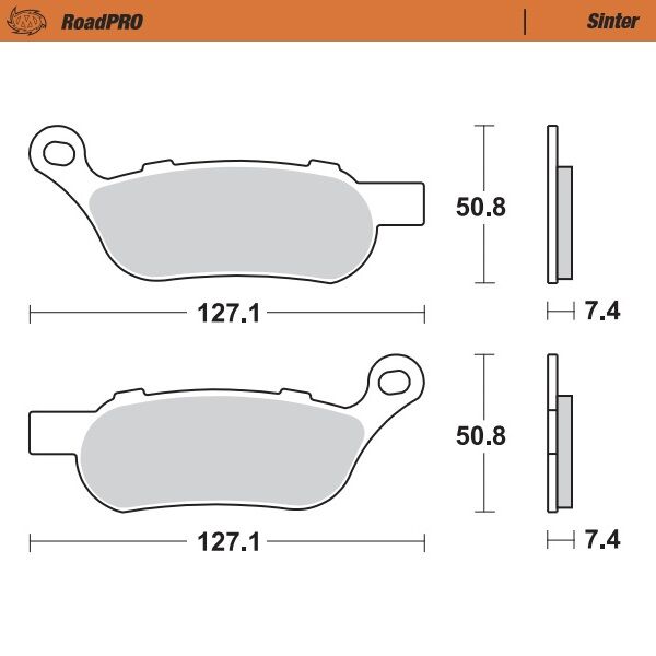 BRAKE PAD ROADPRO SINTER