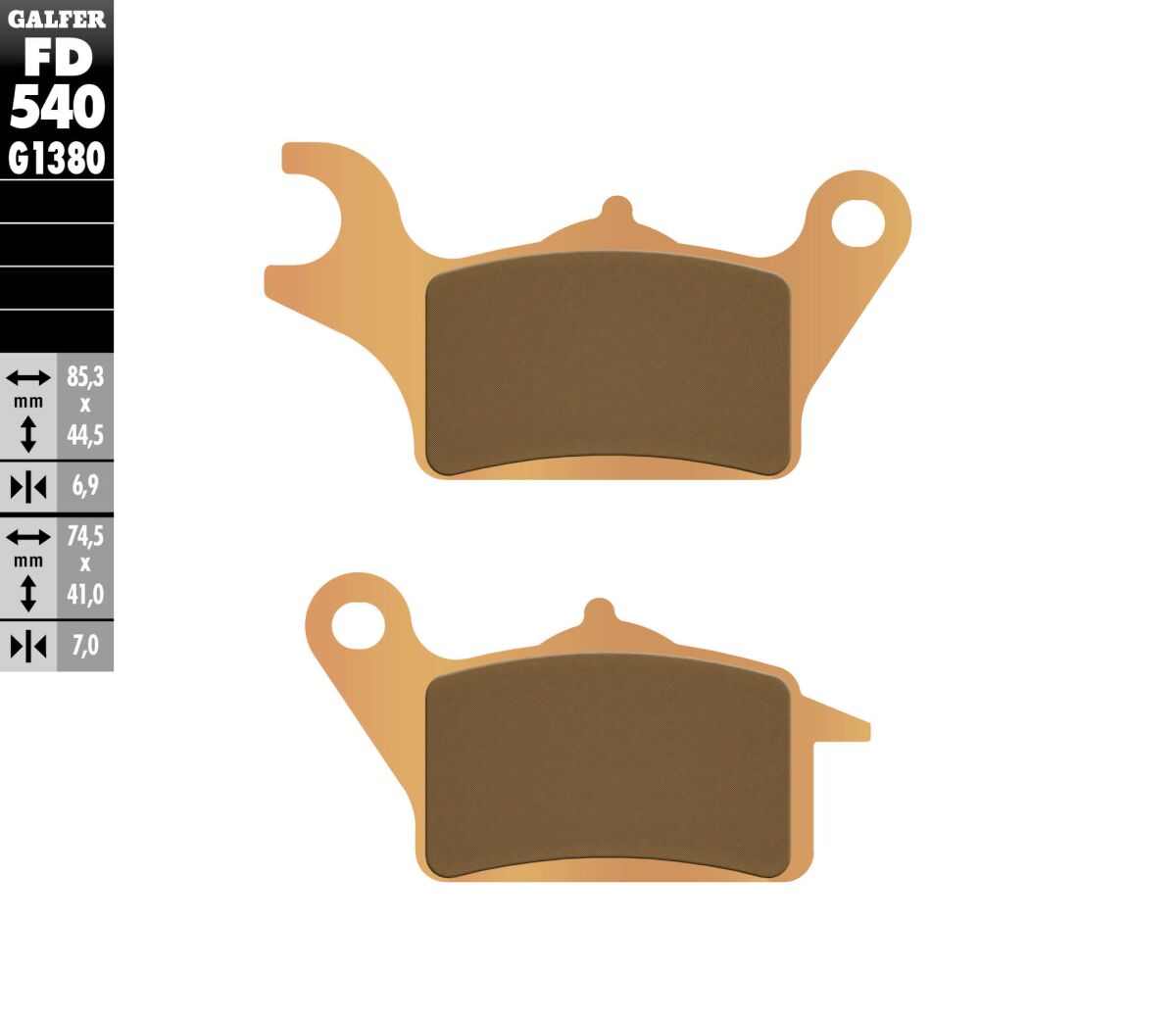 BRAKE PAD SCOOTER SINTER