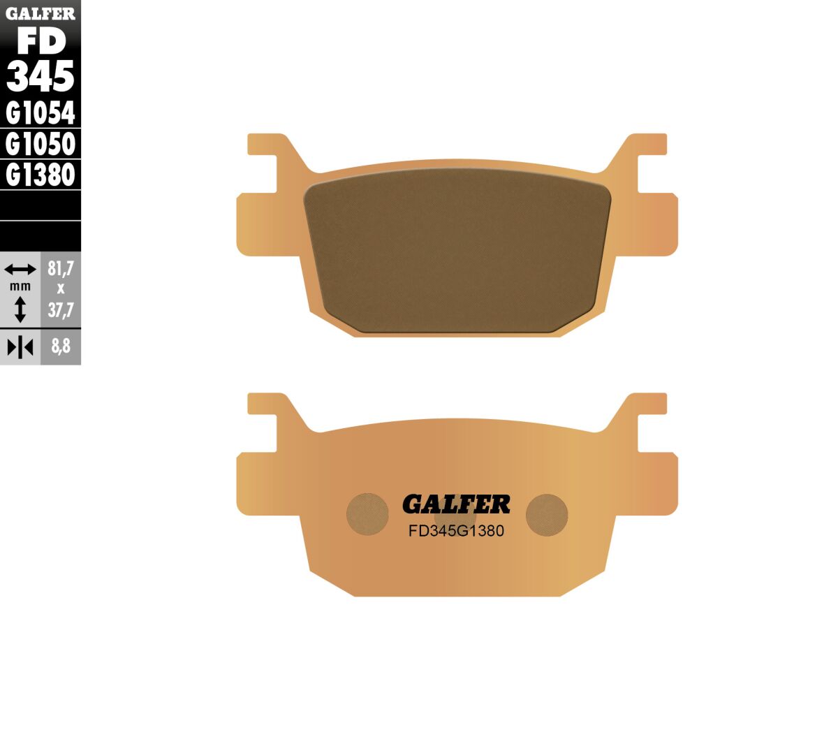 BRAKE PAD SCOOTER SINTER