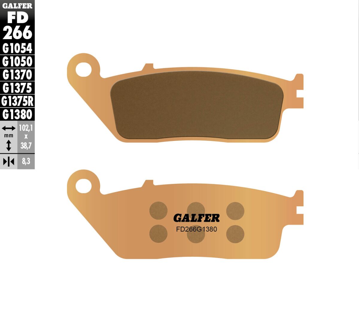BRAKE PAD SCOOTER SINTER