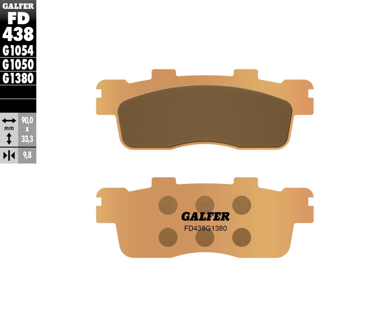 BRAKE PAD SCOOTER SINTER