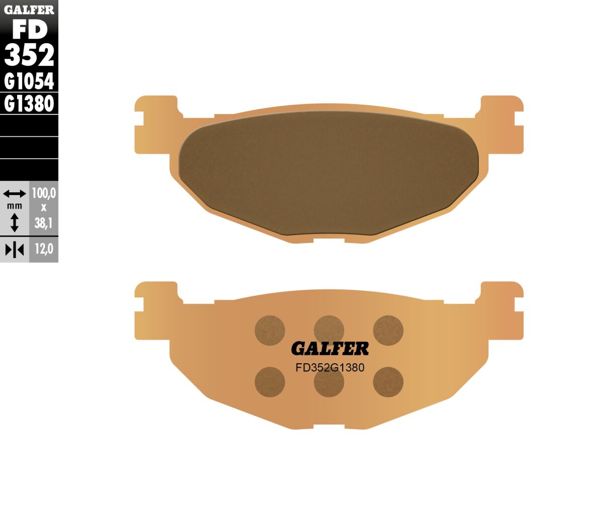 BRAKE PAD SCOOTER SINTER