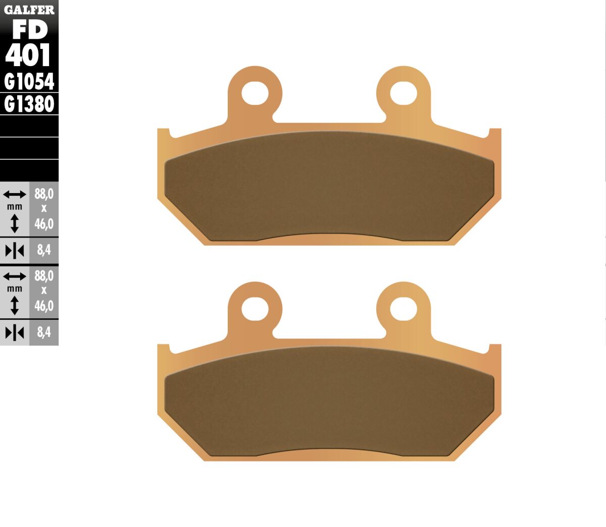 BRAKE PAD SCOOTER SINTER