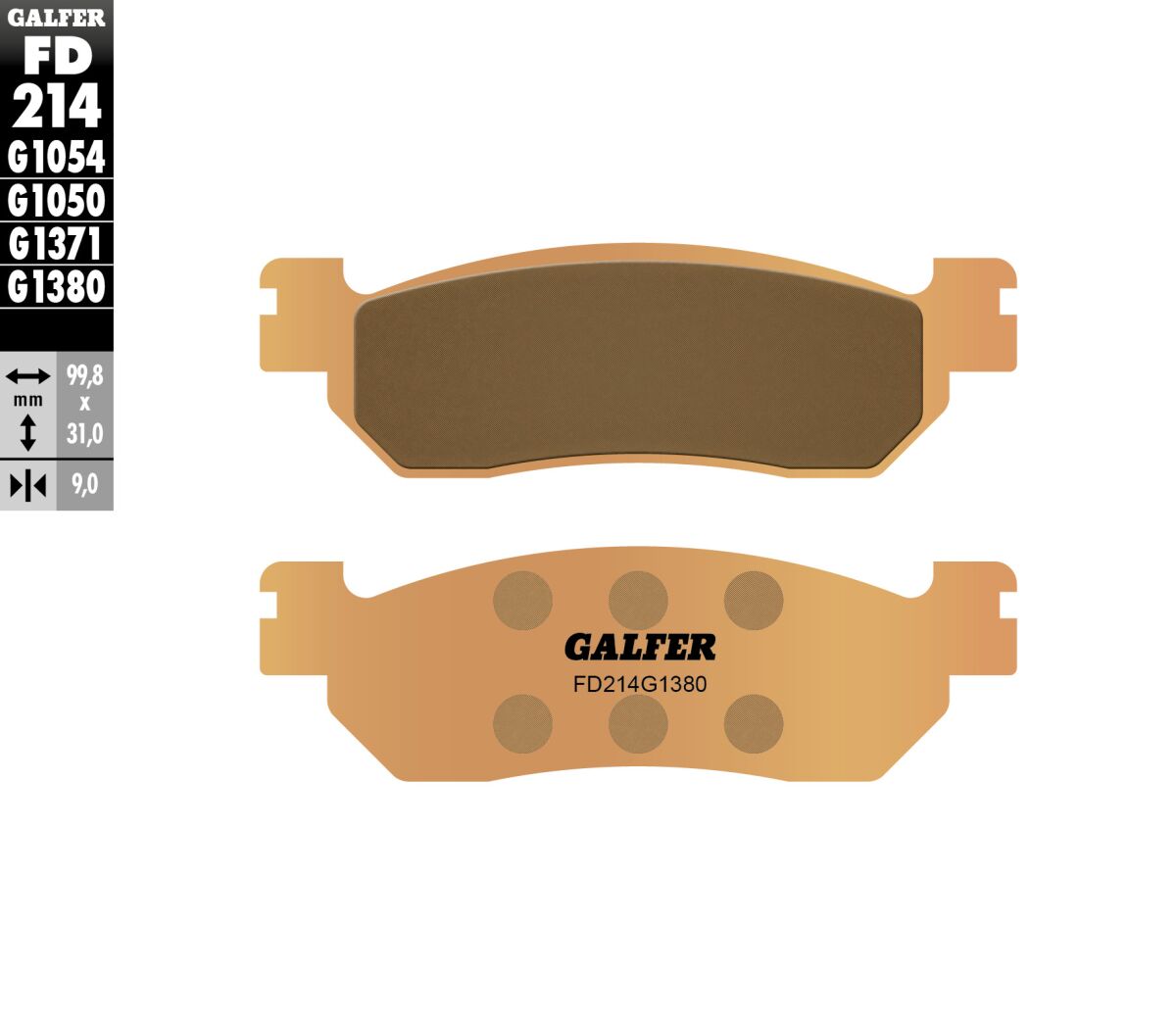 BRAKE PAD SCOOTER SINTER