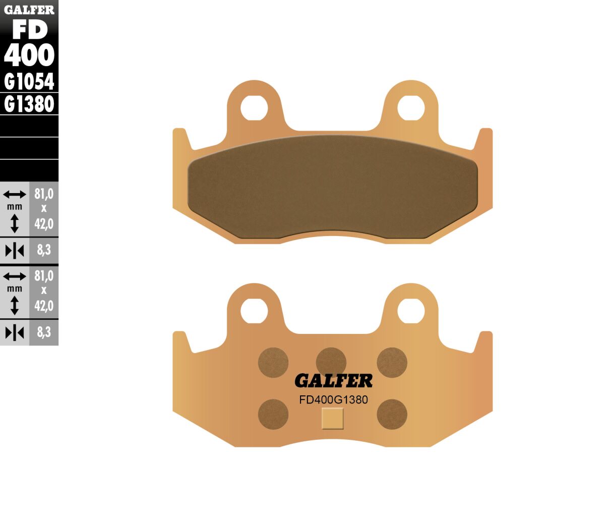 BRAKE PAD SCOOTER SINTER
