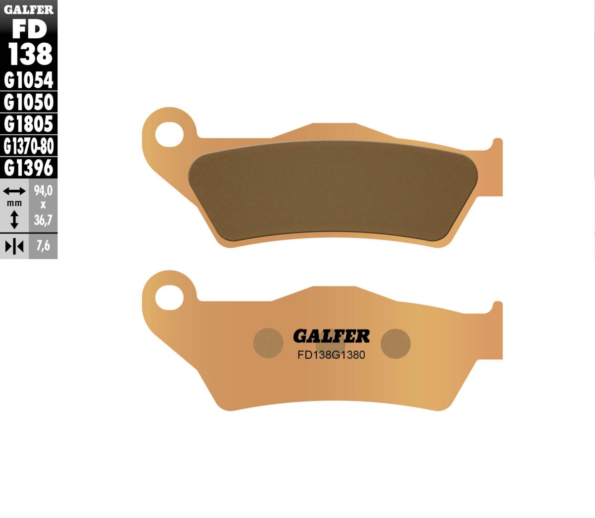 BRAKE PAD SCOOTER SINTER
