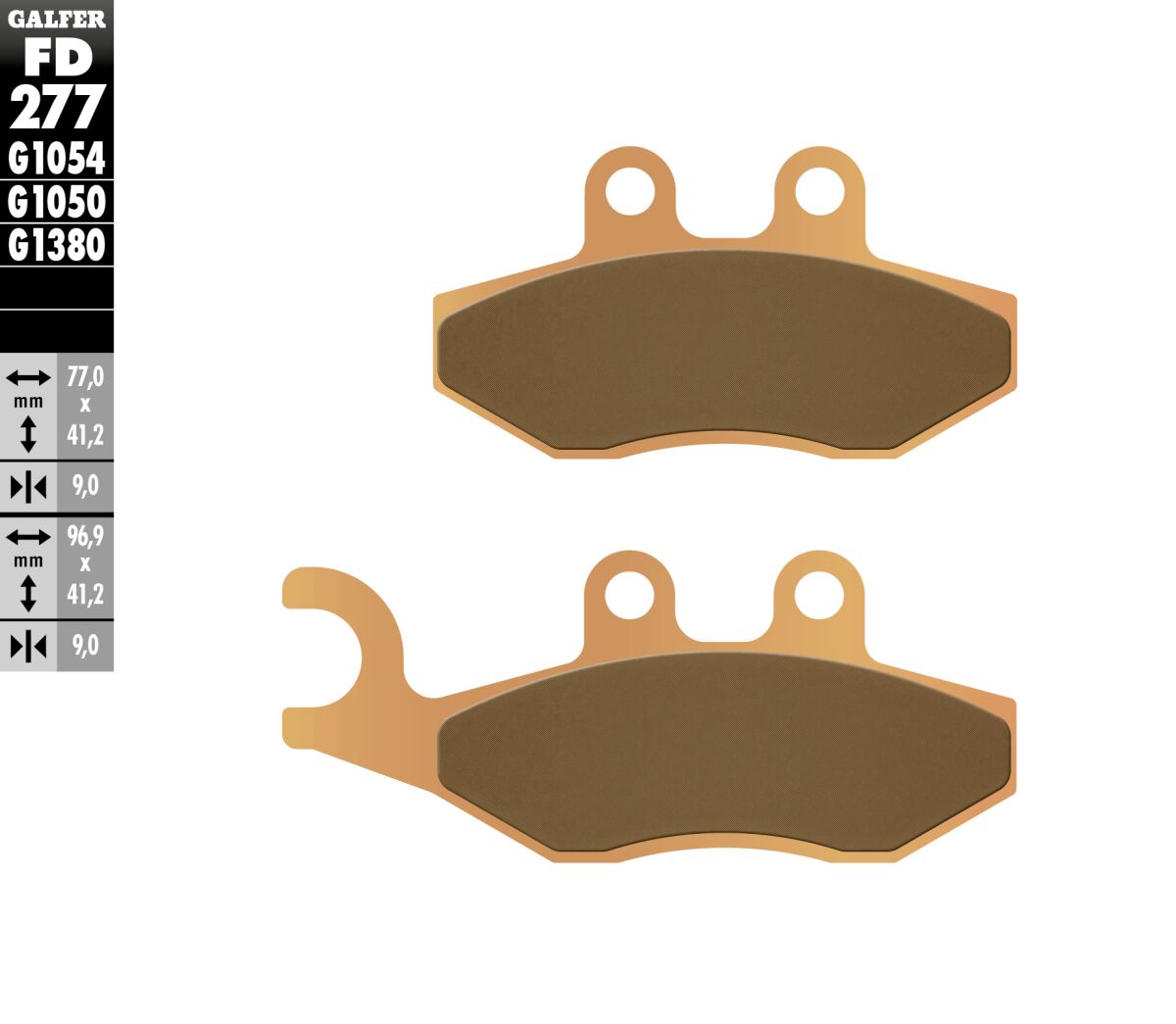 BRAKE PAD SCOOTER SINTER