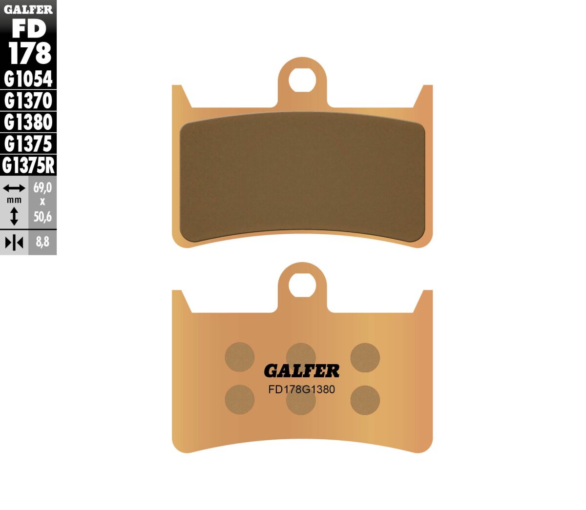 BRAKE PAD SCOOTER SINTER