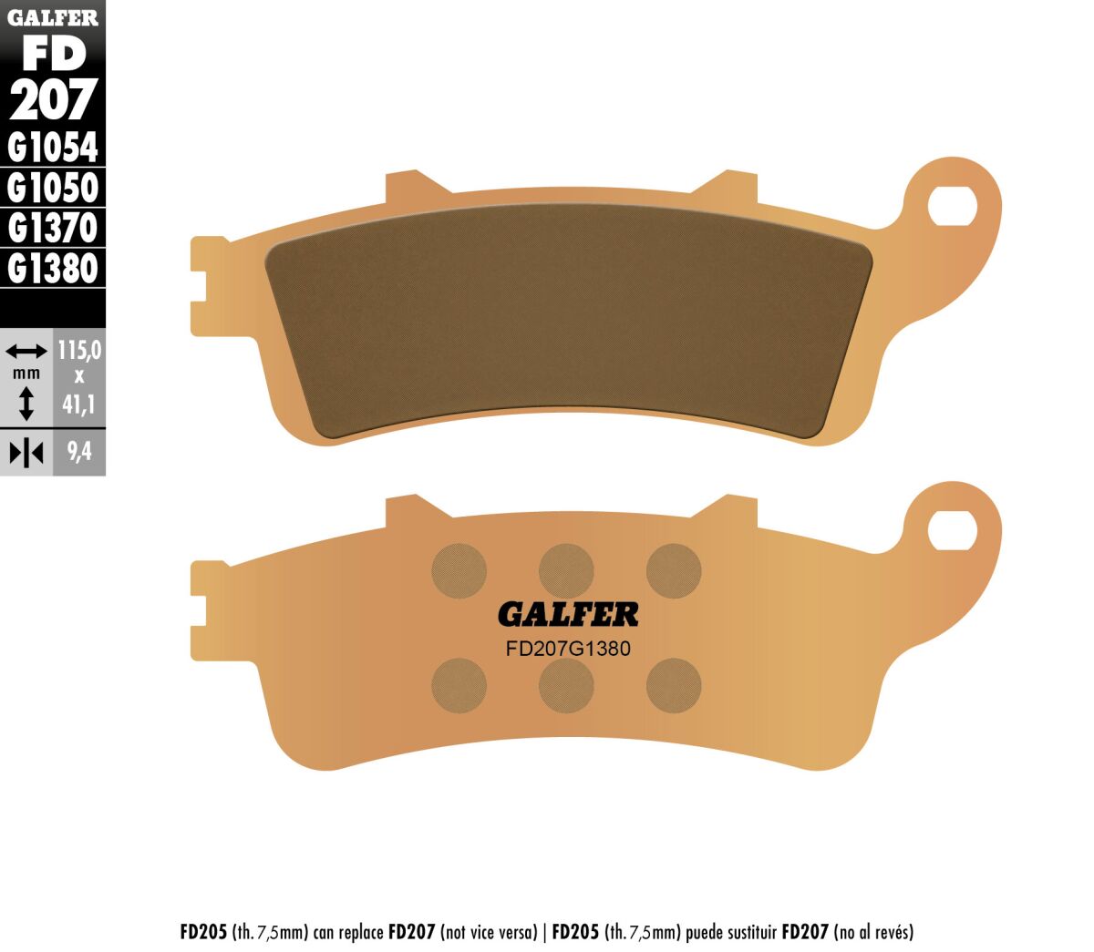 BRAKE PAD SCOOTER SINTER
