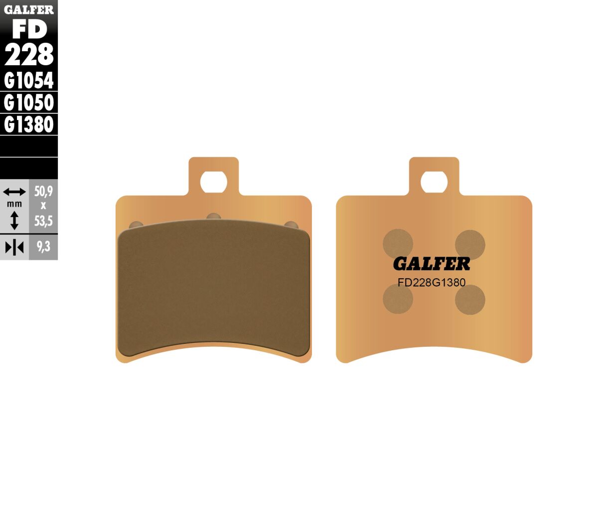 BRAKE PAD SCOOTER SINTER