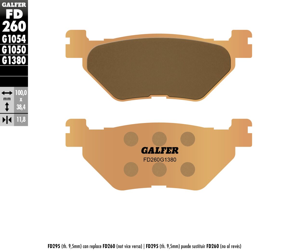BRAKE PAD SCOOTER SINTER