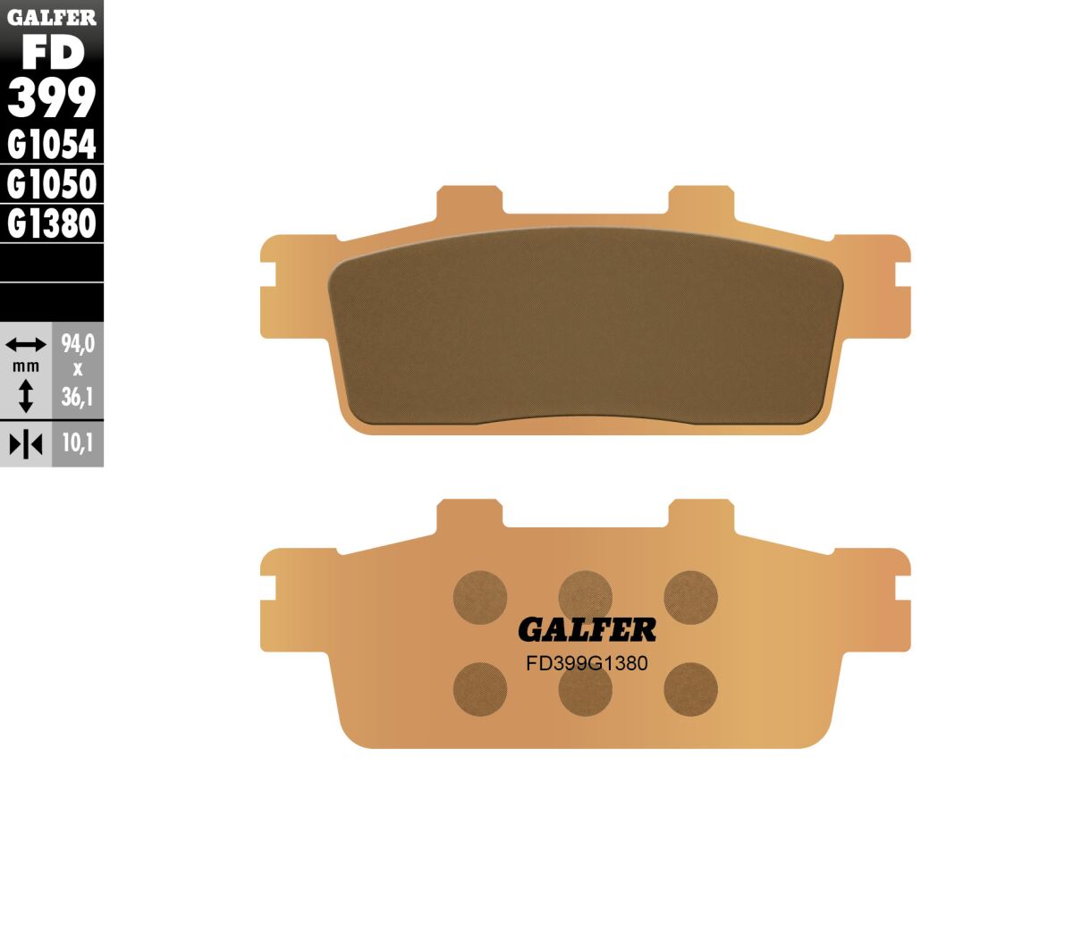 BRAKE PAD SCOOTER SINTER