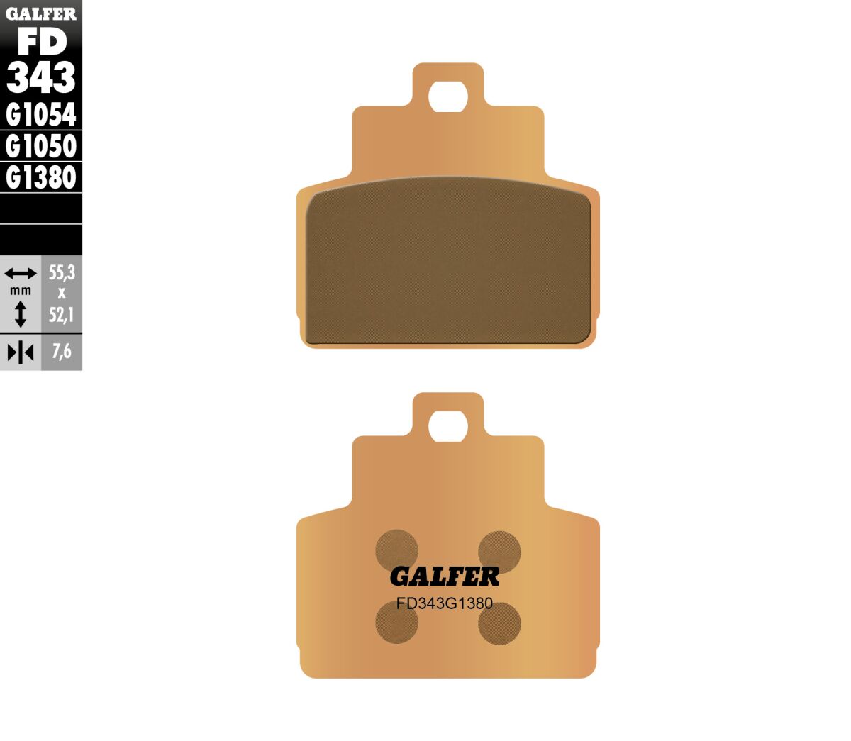 BRAKE PAD SCOOTER SINTER