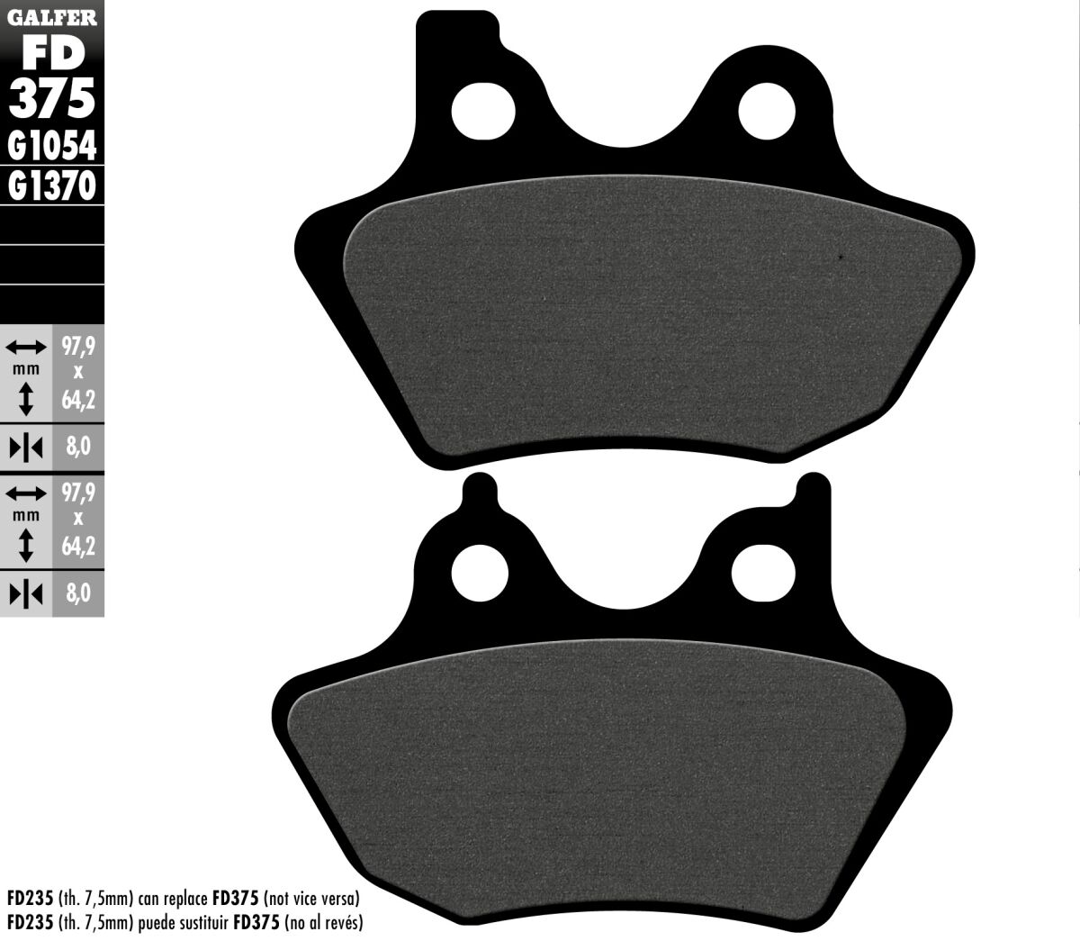 BRAKE PAD SEMI METAL