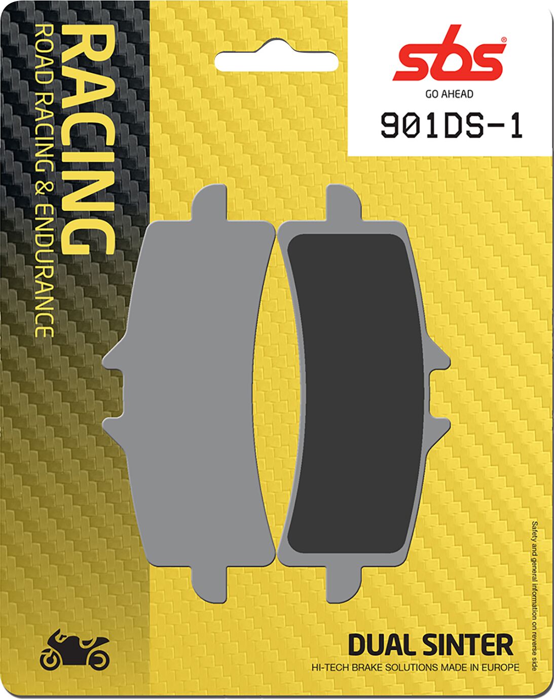 Brake Pad Dual Sinter Road Racing Dynamic Racing Concept Hi-Tech