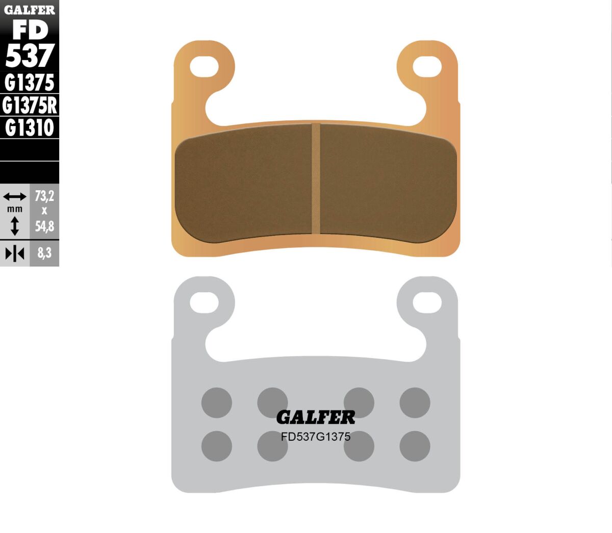 BRAKE PAD HH SERIES CERAMIC