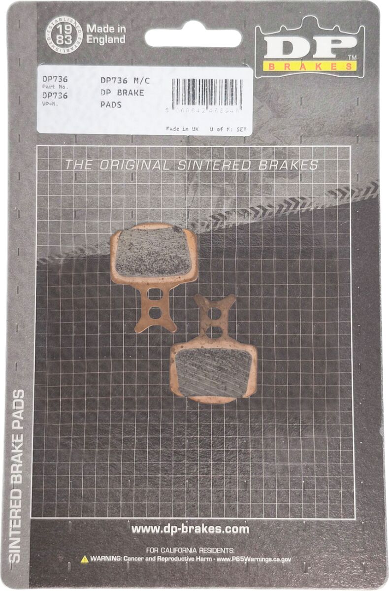DP736 M/C OFF-ROAD BRAKE PADS SX50 FRONT/REAR