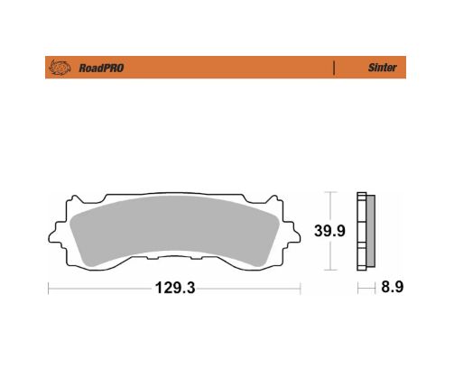 BRAKE PAD ROADPRO SINTER
