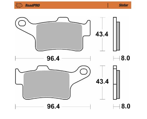 BRAKE PAD ROADPRO SINTER