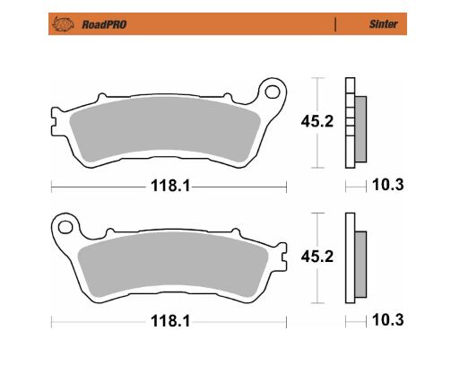 BRAKE PAD ROADPRO SINTER