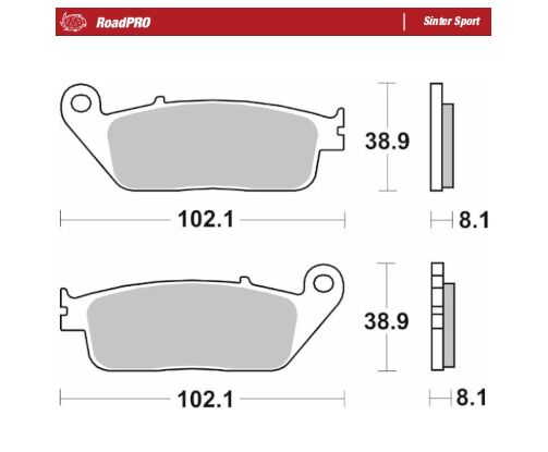 BRAKE PAD ROADPRO SINTER SCOOTER