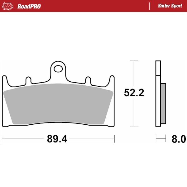 BRAKE PAD ROADPRO SINTER SPORT