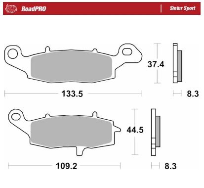 BRAKE PAD ROADPRO SINTER SPORT