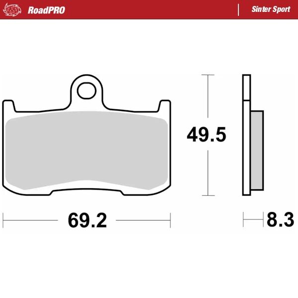 BRAKE PAD ROADPRO SINTER SPORT