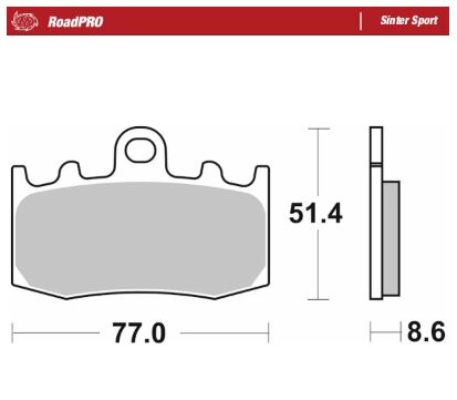 BRAKE PAD ROADPRO SINTER SPORT